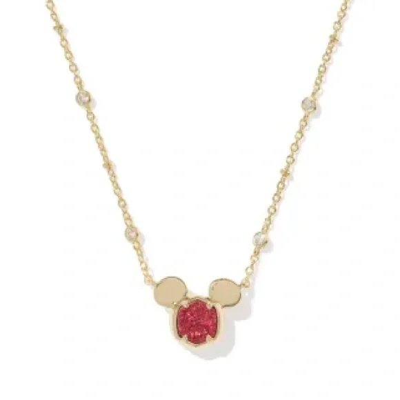 Disney | Kendra Scott Gold Mickey Mouse Short Pendant - Picture 1 of 6